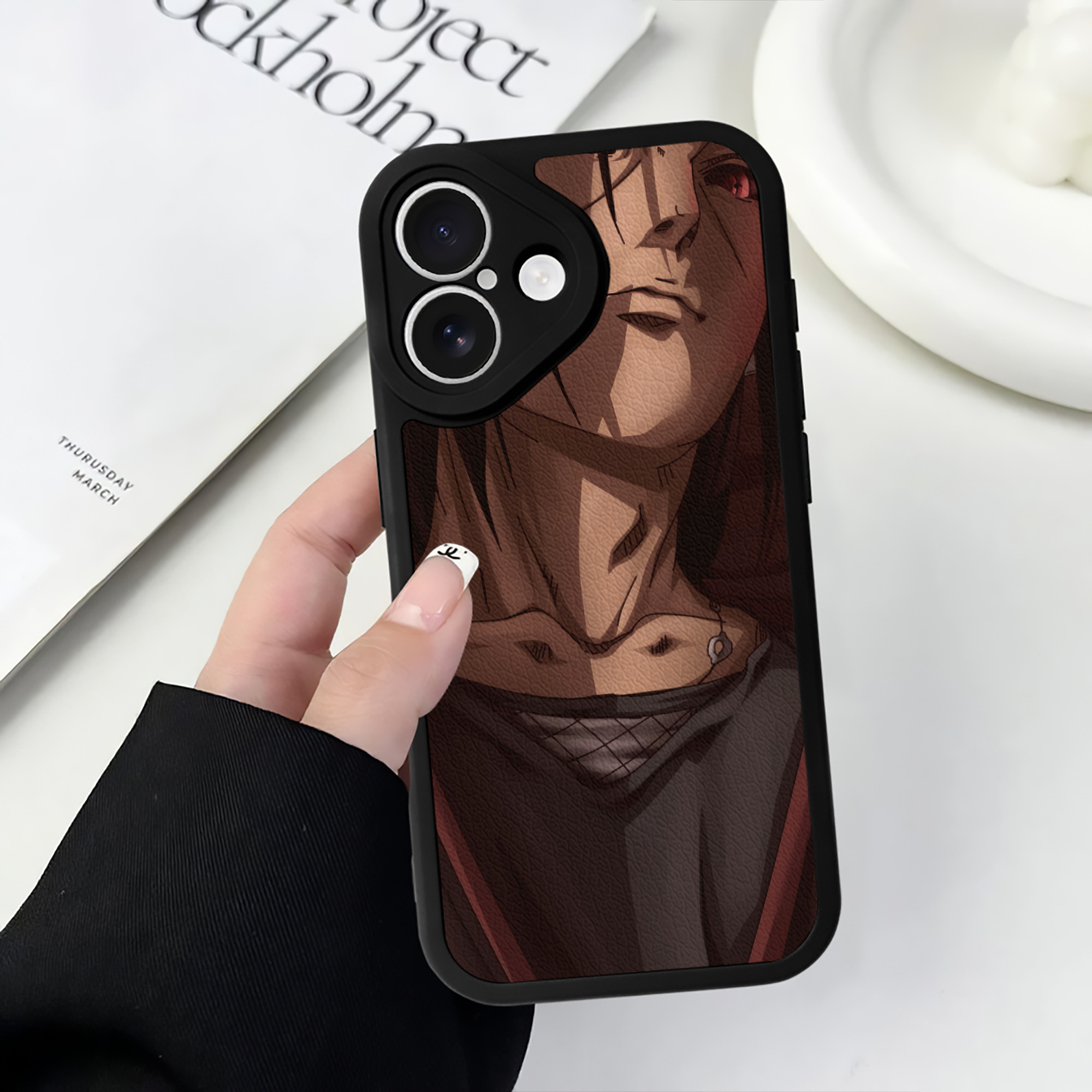 （画像用） NARUTO -ナルト- NARUTO -ナルト- 疾風伝 【iPhone 16シリーズ対応】シリコンスマホケース（レザー調） 材質：シリコン